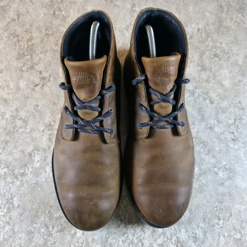 The North Face Ballard II Chukka Hiking Trail Boots Mens US 9 Brown Leather